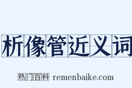 析像管近义词是什么意思的图片